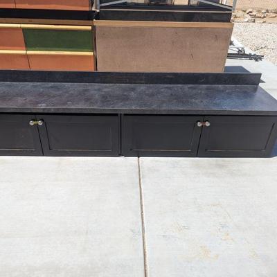 Kitchen cabinets and countertop OR a bench w/storage!