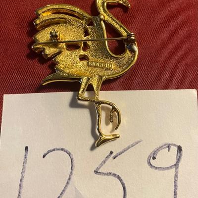 Flamingo Brooch