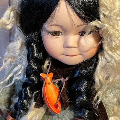 52 TIMELESS COLLECTIONS PORCELAIN DOLL ALASKA NATIVE ARTIC
