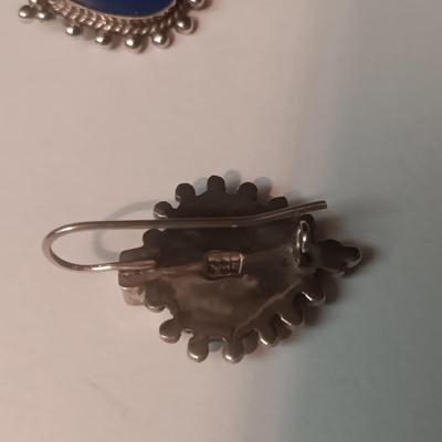 STERLING SILVER CHAIN AND PIERCED EARRINGS