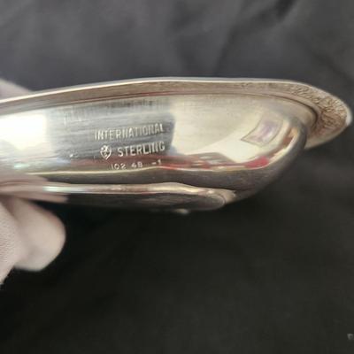 International Sterling Silver Heart Shape Tray 102 48-1
