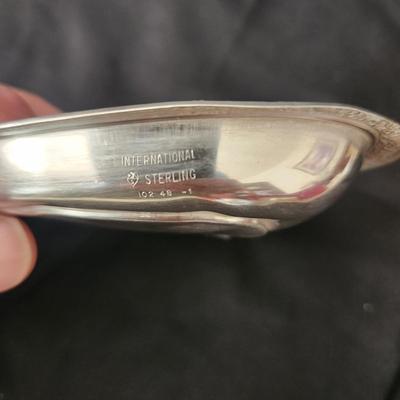International Sterling Silver Heart Shape Tray 102 48-1