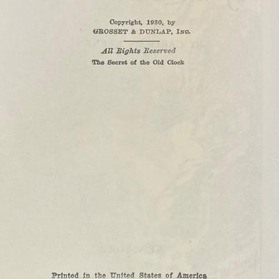 Vintage Nancy Drew Mystery
