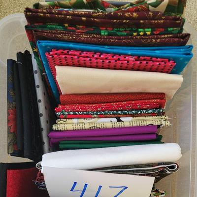 SEWING MATERIAL FROM QUILTERS SHOP