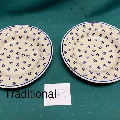 Traditional Polish Pottery Soup or Salad Bowl