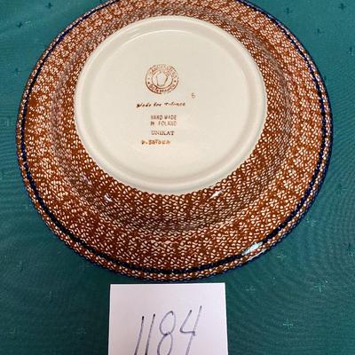 Signature Polish Pottery Soup or Salad Bowl