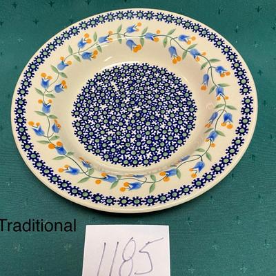 Traditional Polish Pottery Soup or Salad Bowl