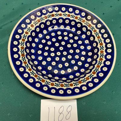 Traditional Polish Pottery Soup or Salad Bowl
