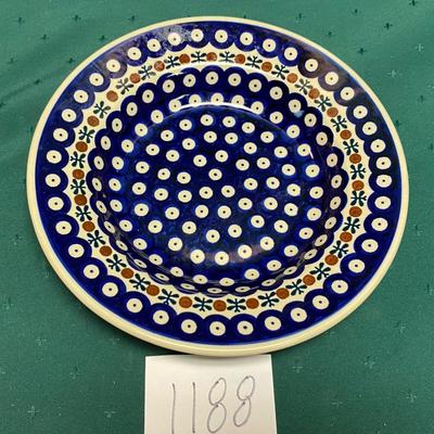 Traditional Polish Pottery Soup or Salad Bowl