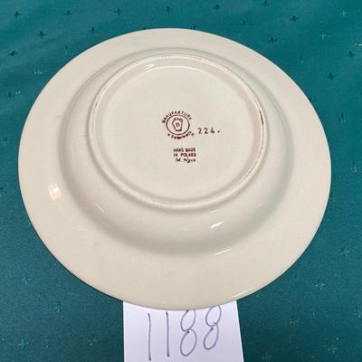 Traditional Polish Pottery Soup or Salad Bowl
