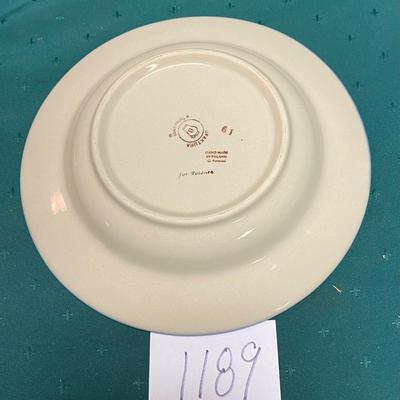 Traditional Polish Pottery Soup or Salad Bowl