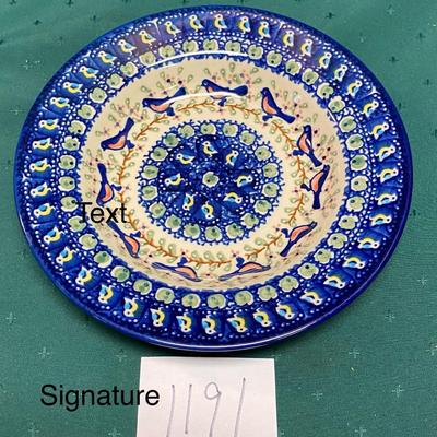 Signature Polish Pottery Soup or Salad Bowl