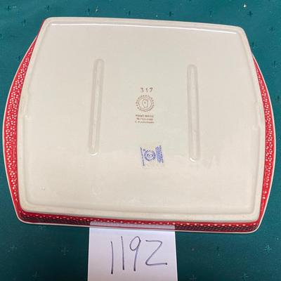 Traditional Polish Pottery Broiling Dish