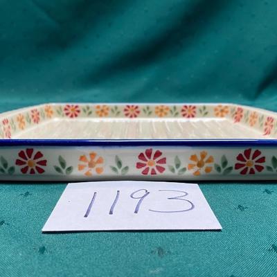 Traditional Polish Pottery Broiling Dish