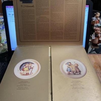 Hummel Plate Plaque 10" Spring Dance Anniversary Plate 1980 w/Coa in Original Box w/Paperwork as Pictured.