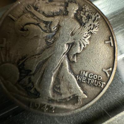 1943 walking liberty half silver
