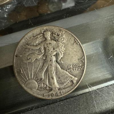 1941 Walking Liberty half silver