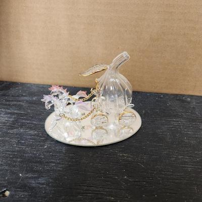 Threaded glass Castle and carriages
