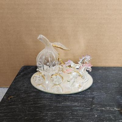 Threaded glass Castle and carriages