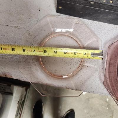 Vintage glass lot (octagon plates)