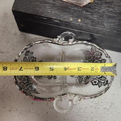 Vintage glass lot (octagon plates)
