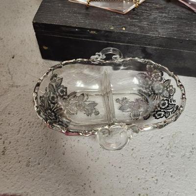 Vintage glass lot (octagon plates)