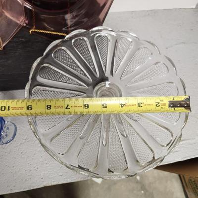 Vintage glass lot (octagon plates)