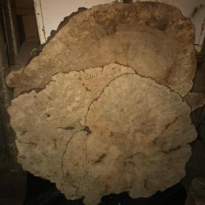 Live edge wood slabs
