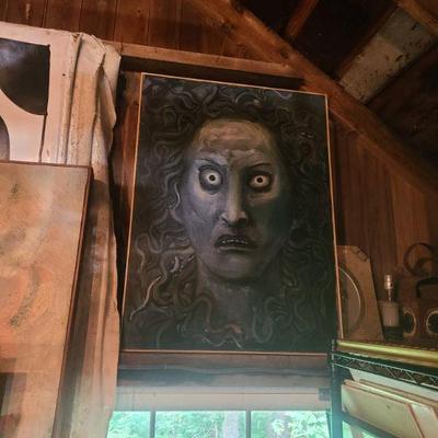 100s of vintage paintings 