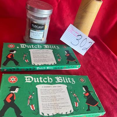 2 Dutch games with directions a candle and a cup make from bamboo