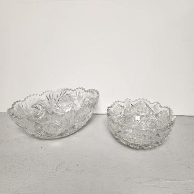 Cut crystal bowls