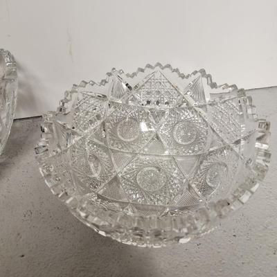 Cut crystal bowls