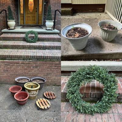Plant Pots, Faux Plants & Wreath Plus More (FY/BY-RG)