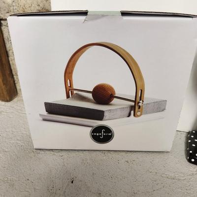 Quirky pottery and napkin holder
