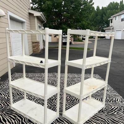 2-4 shelved racks need soap and water