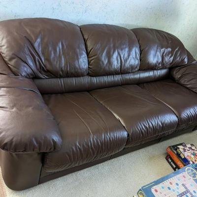 Nice Lane (?) Leather Sofa