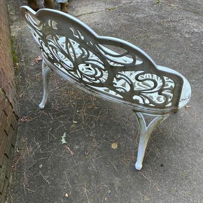 Three Matching Cast Iron Garden Bench Seats (FY-RG)