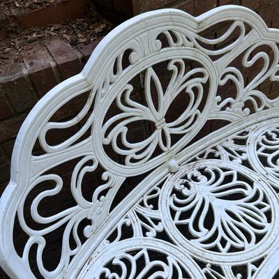 Three Matching Cast Iron Garden Bench Seats (FY-RG)