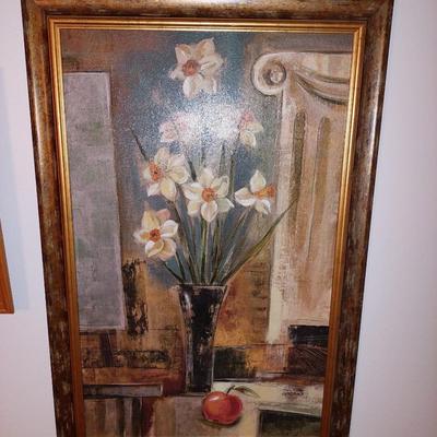 Flower and apple painting