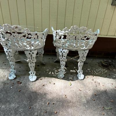 Pair of Cast Iron Garden Chairs (BY-RG)