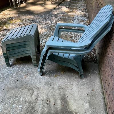 Adirondack Chairs & Footrests (BY-RG)