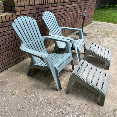 Adirondack Chairs & Footrests (BY-RG)