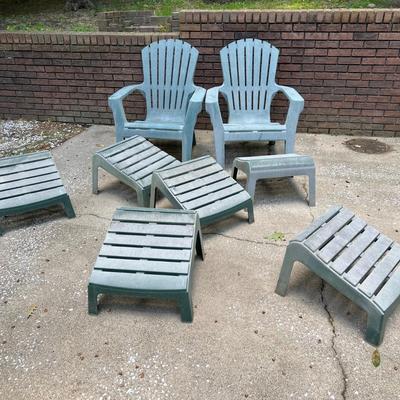 Adirondack Chairs & Footrests (BY-RG)