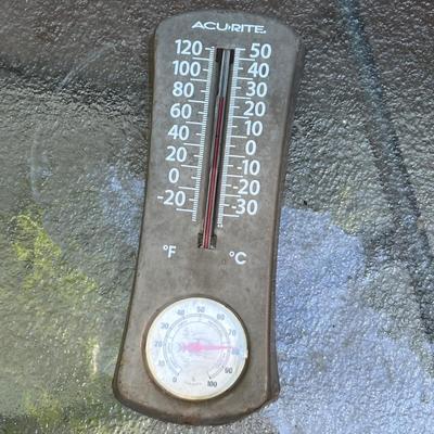 Glass Top Outdoor End Tables Plus Clocks (BY-RG)