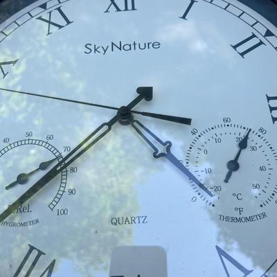 Glass Top Outdoor End Tables Plus Clocks (BY-RG)