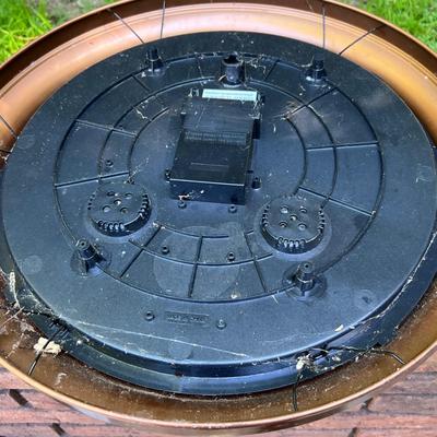 Glass Top Outdoor End Tables Plus Clocks (BY-RG)