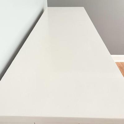 Painted White Farmhouse Dresser With Black Hardware