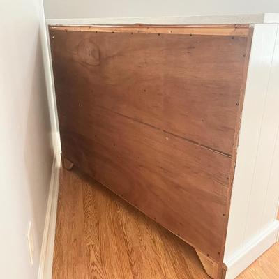 Painted White Farmhouse Dresser With Black Hardware