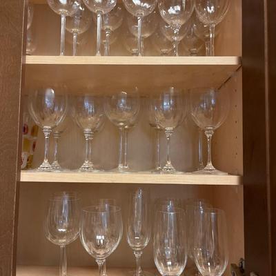 Wine glasses (Mikasa?) 37 total