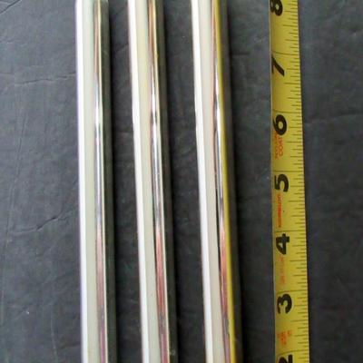 Three Vintage Mercury Glass Candles